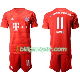 Billige Fotballdrakter FC Bayern München JAMES 11 Barn Hjemmedraktsett 2019/20 Kortermet